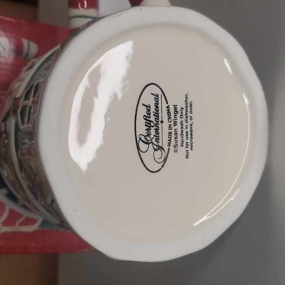 Vintage Christmas santas workshop mug susan winget tis the season - Picture 7 of 7